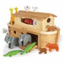 Everearth Giant Bamboo Noah's Ark with Animals NEW