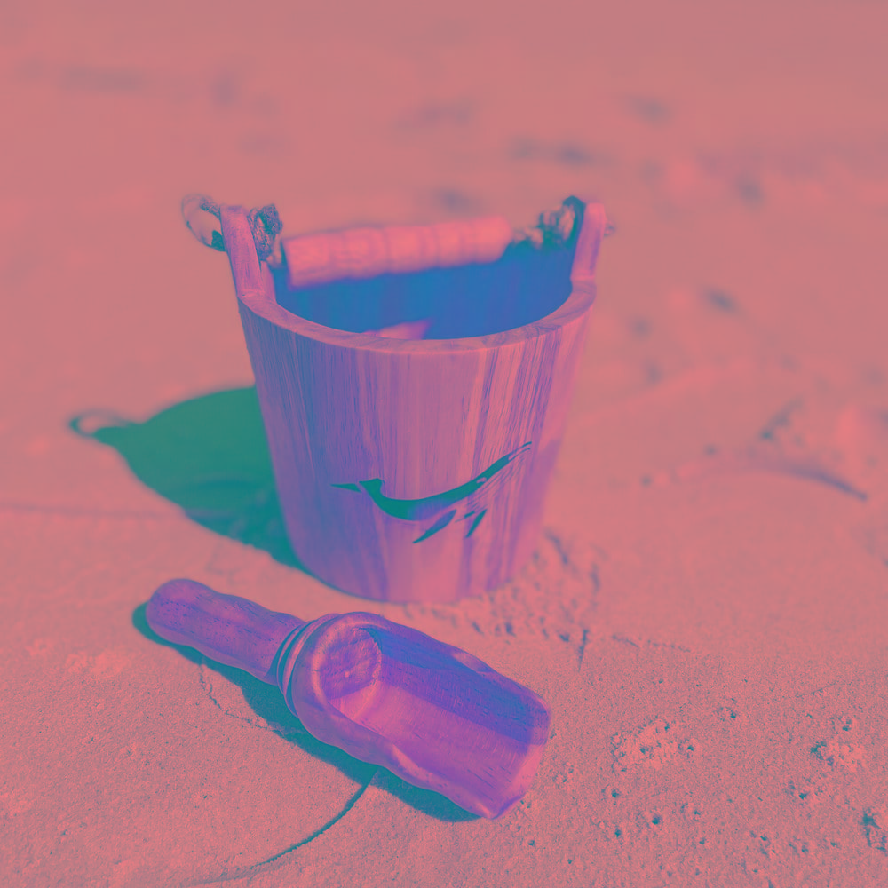 Explore Nook Wooden Bucket and Scoop Set Whale Edition