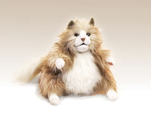 Folkmanis Fluffy Cat Hand Puppet