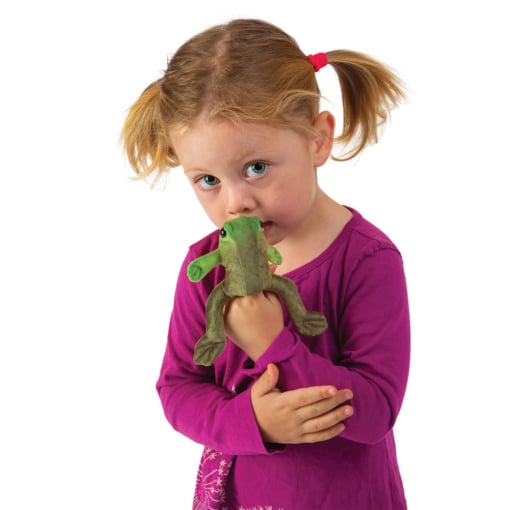 Folkmanis® Pack of 4 Mini Frogs Finger Puppets: A Tiny Leap into Fun - Image 4