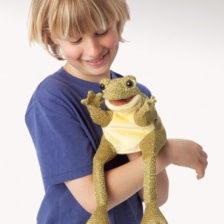 Folkmanis® Funny Frog Hand Puppet