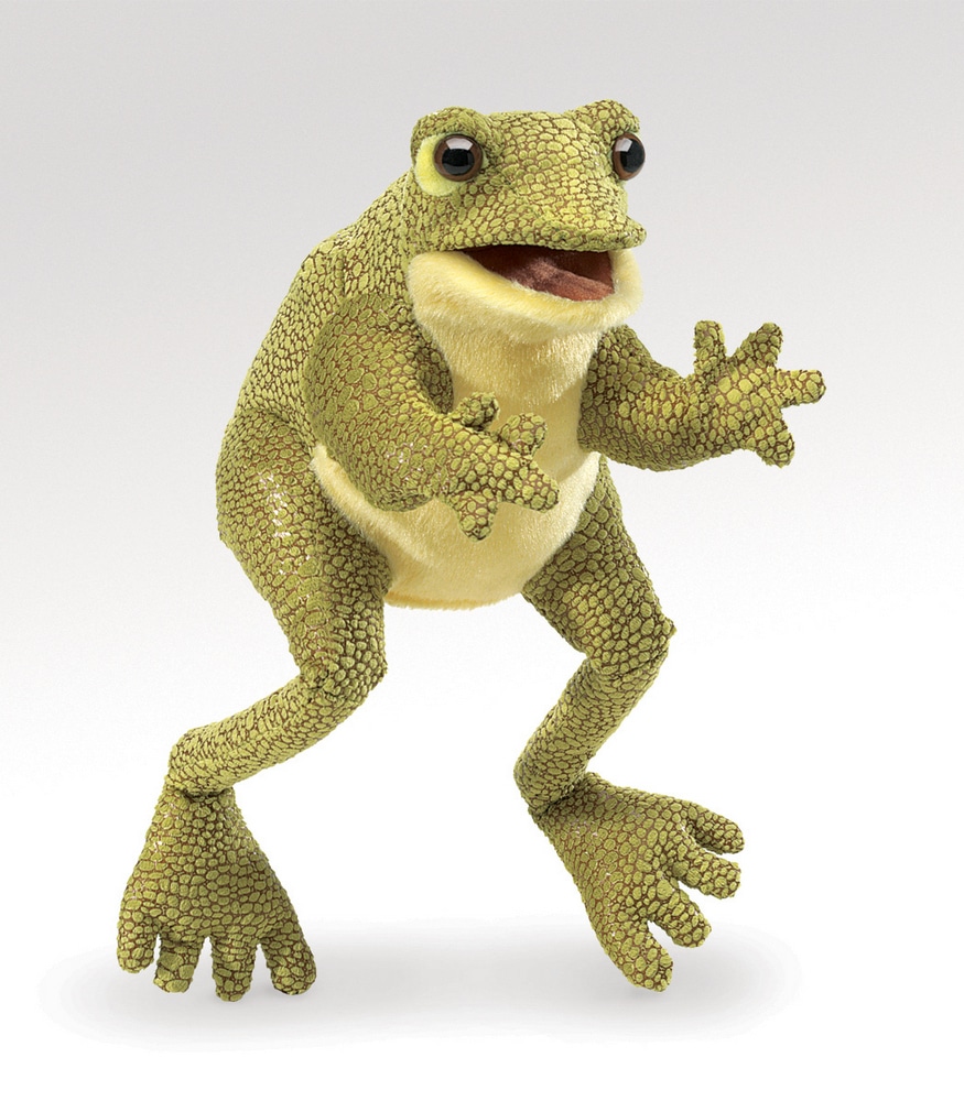 Folkmanis 2761 – Burattino Da Dito A Forma Di Mini Rana – Pupazzo Morbido Per Bambini, Teatrini E Narrazione – 12,7 Cm