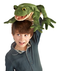 Folkmanis Green Toad Puppet