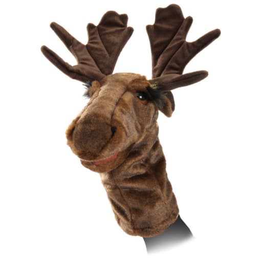 Folkmanis® Moose Stage Puppet: A Majestic Forest Friend - Image 3