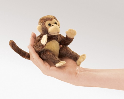 Folkmanis Pack of 3 Mini Monkey Finger Puppets