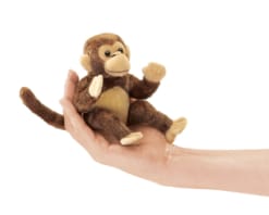 Folkmanis Pack of 3 Mini Monkey Finger Puppets