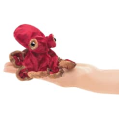 Folkmanis Pack of 3 Mini Red Octopus Finger Puppets
