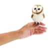 Folkmanis Pack of 4 Mini Barn Owl White Finger Puppets