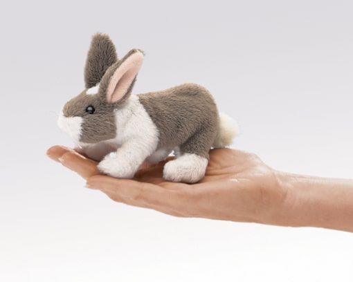 Folkmanis Pack of 4 Mini Bunny Rabbit Finger Puppets