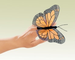 Folkmanis Pack of 6 Mini Monarch Butterfly Finger Puppets