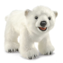 Folkmanis Polar Bear Cub Hand Puppet