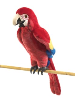 Folkmanis Scarlet Macaw Puppet