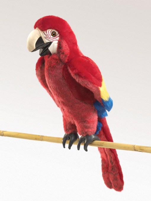 Folkmanis Scarlet Macaw Puppet