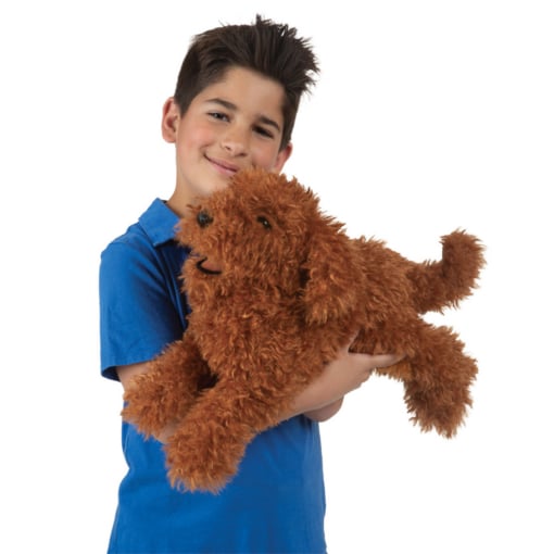 Folkmanis® Toy Poodle Puppy Puppet: A Bundle of Fluffy Fun - Image 4