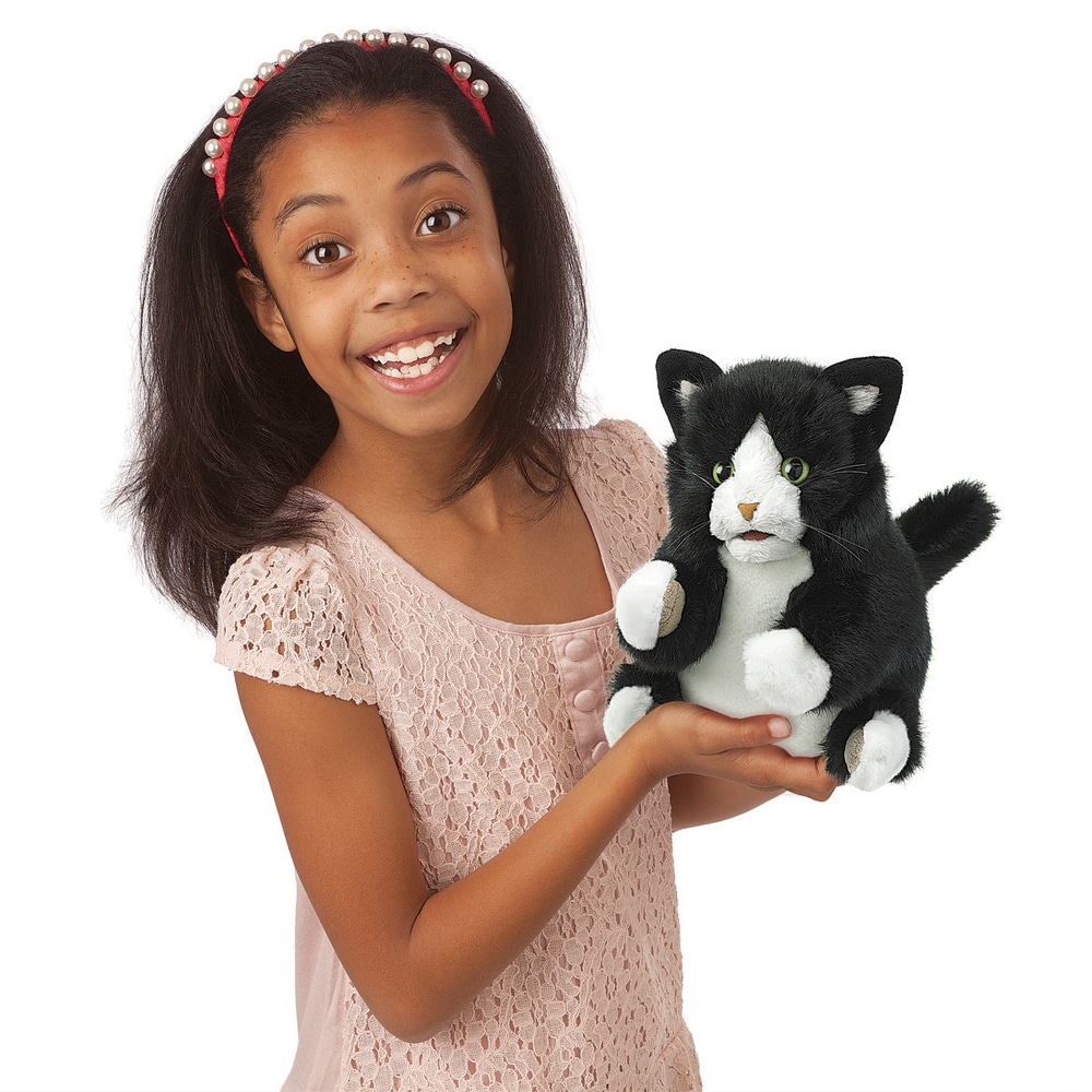 Folkmanis Tuxedo Kitten Puppet