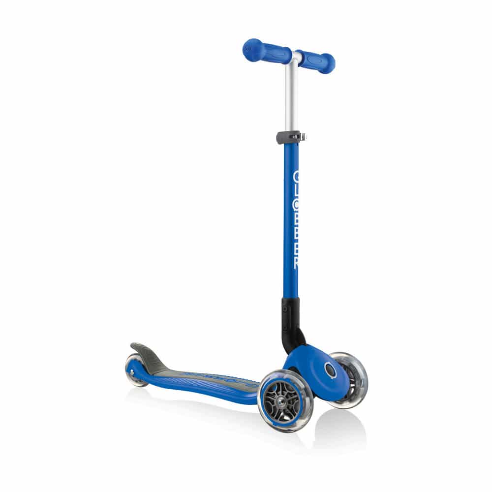 Globber Primo Foldable 3 Wheel Scooter Navy Blue Jadrem Toys