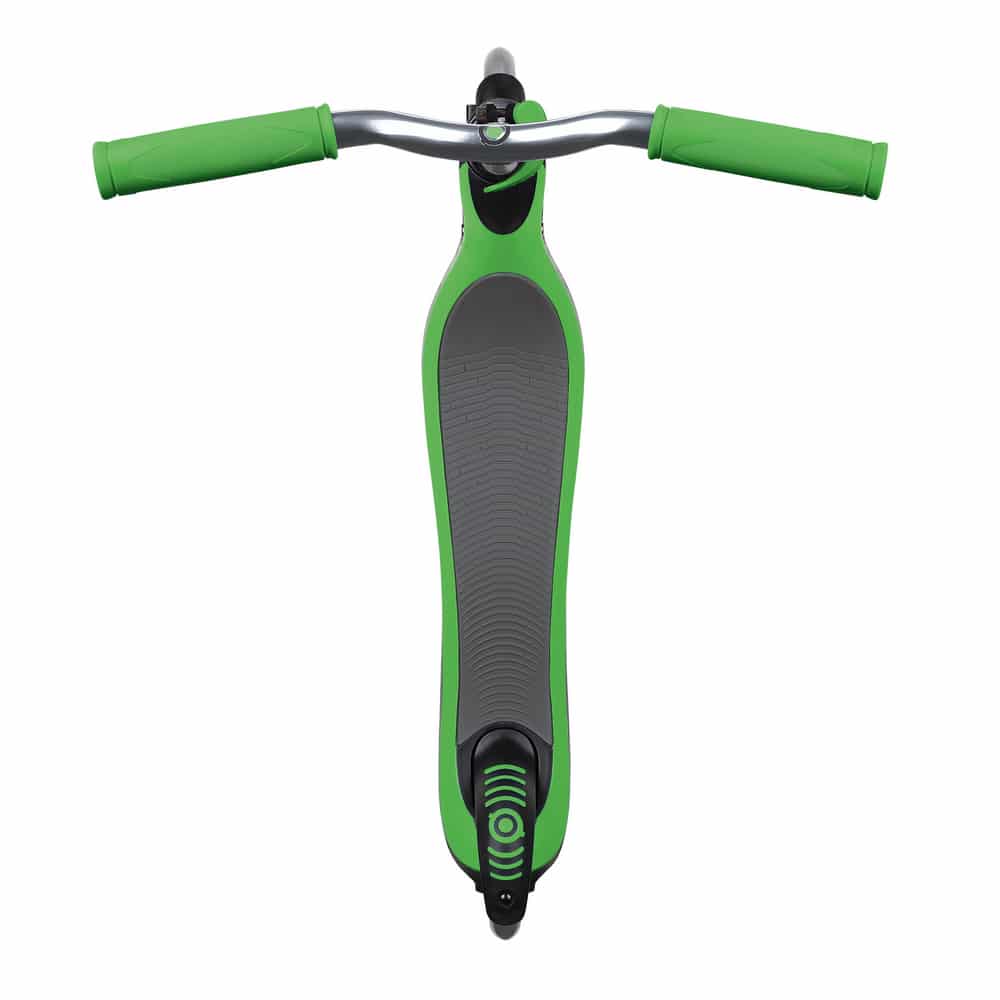 Globber Flow 125 Lights Scooter Black Green - Image 3