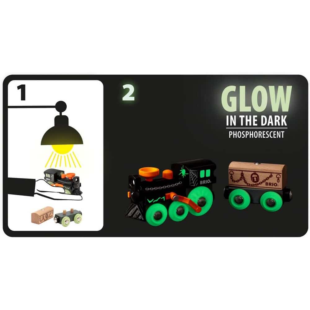 Glow in the dark train outlet