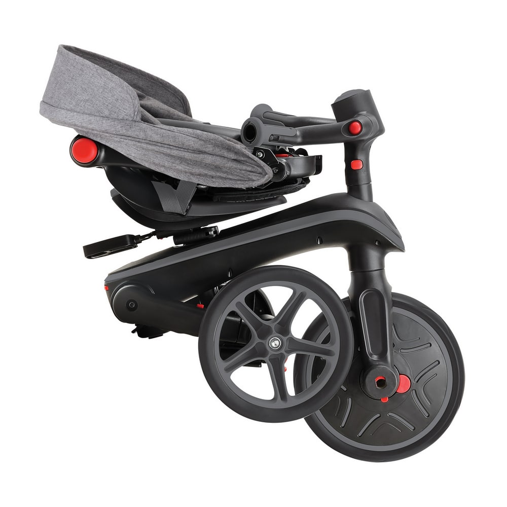 Globber Explorer Trike 4 in 1 Foldable - Black/Grey