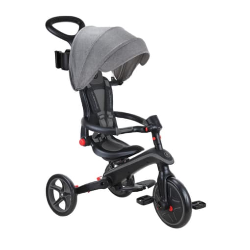 Globber Explorer Trike 4 in 1 Foldable - Black/Grey