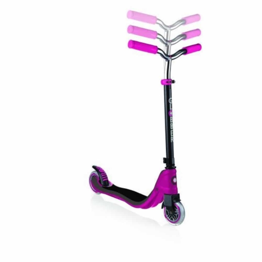 Globber Flow 125 Lights Scooter Ruby Grey - Image 2