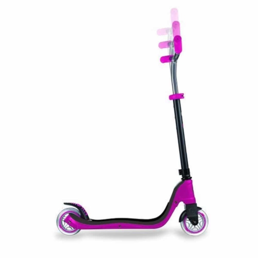 Globber Flow 125 Lights Scooter Ruby Grey - Image 4