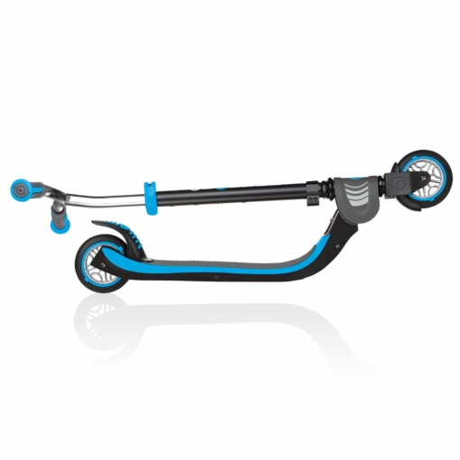 Globber Scooter - Flow 125 Foldable 2 Wheel Scooter in Sky Blue - Image 2