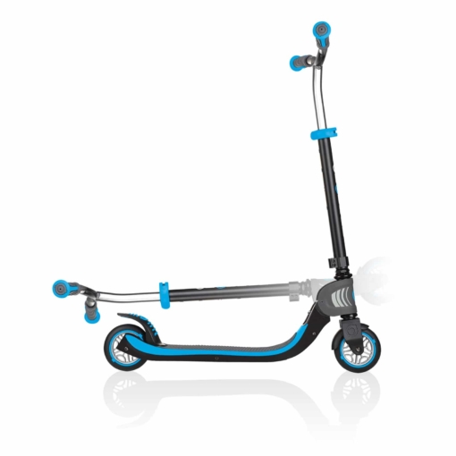 Globber Scooter - Flow 125 Foldable 2 Wheel Scooter in Sky Blue - Image 3