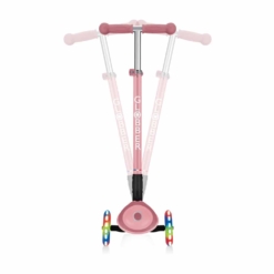 Globber PRIMO Foldable Plus Scooter w/Light Up Wheels Pastel Pink