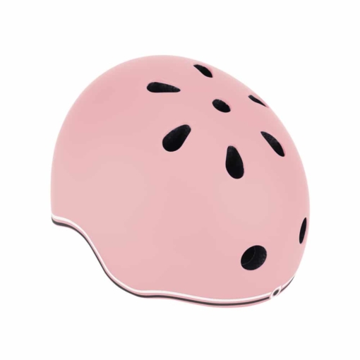 Globber Pastel Pink Toddler Helmet fits 45-51cm Head - Flashing Safety Light