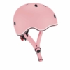Globber Pastel Pink Toddler Helmet fits 45-51cm Head - Flashing Safety Light