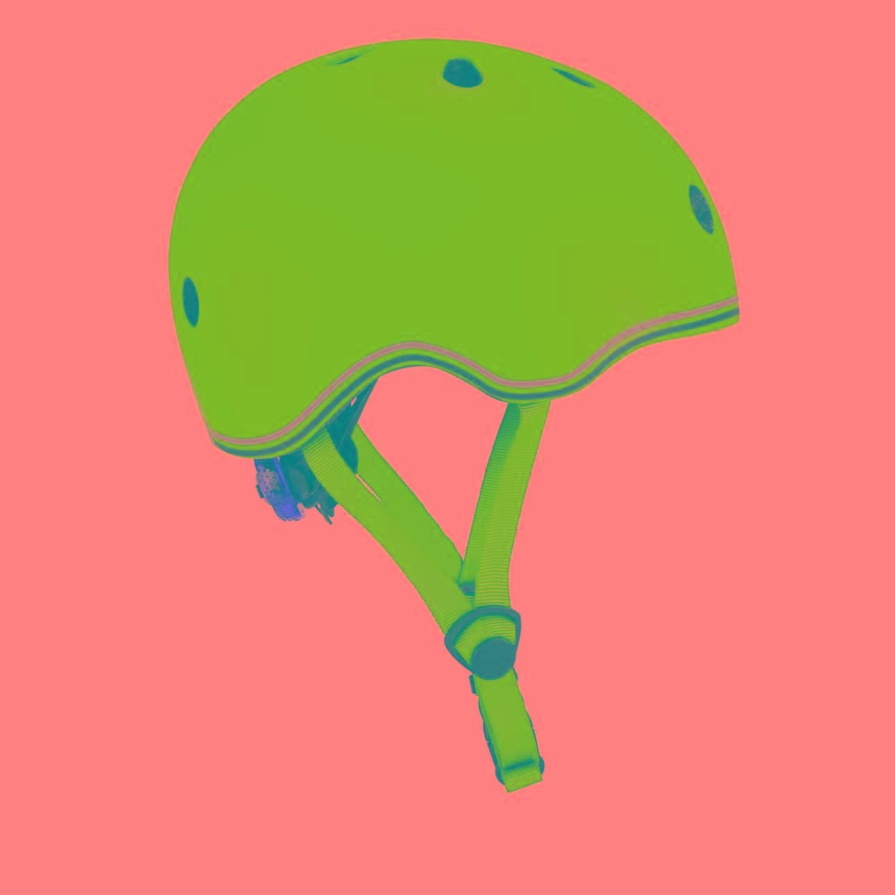 Globber Sky Blue Kids Helmet fits head 51 55cm Safety Light