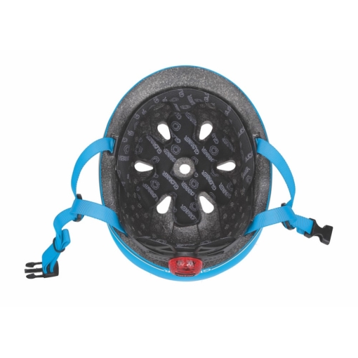 Globber Sky BlueToddler Helmet fits 45-51cm Head - Flashing Safety Light