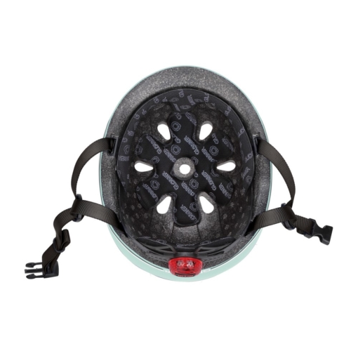Globber Toddler Mint Helmet fits head 45-51cm - includes flashing safety light
