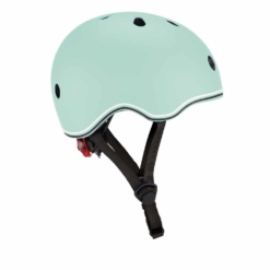 Globber Toddler Mint Helmet fits head 45-51cm - includes flashing safety light