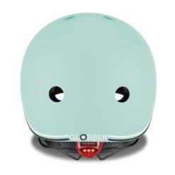 Globber Toddler Mint Helmet fits head 45-51cm - includes flashing safety light