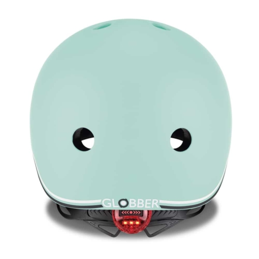 Globber Toddler Mint Helmet fits head 45-51cm - includes flashing safety light
