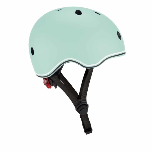 Globber Toddler Mint Helmet fits head 45-51cm - includes flashing safety light