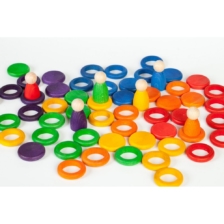 Rings and Coins in Rainbow Colours