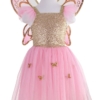 Great Pretenders Gold Sequins Butterfly Dress & Wings - Size 5-7