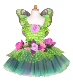 Great Pretenders Green Fairy Blooms Deluxe Dress with Wings - Size 3-4