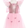 Great Pretenders Pink Sequins Butterfly Dress & Wings - Size 5-7