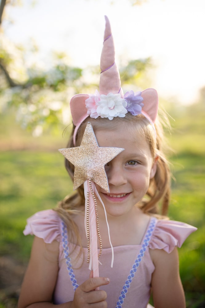 Great Pretenders Pink Shimmer Unicorn Dress Size 5 6