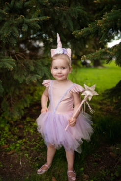 Great Pretenders Pink Shimmer Unicorn Dress Size 5 6