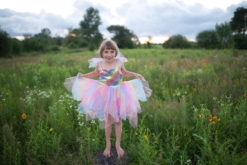 Great Pretenders Rainbow Fairy Dress with Wings - Size 5-6