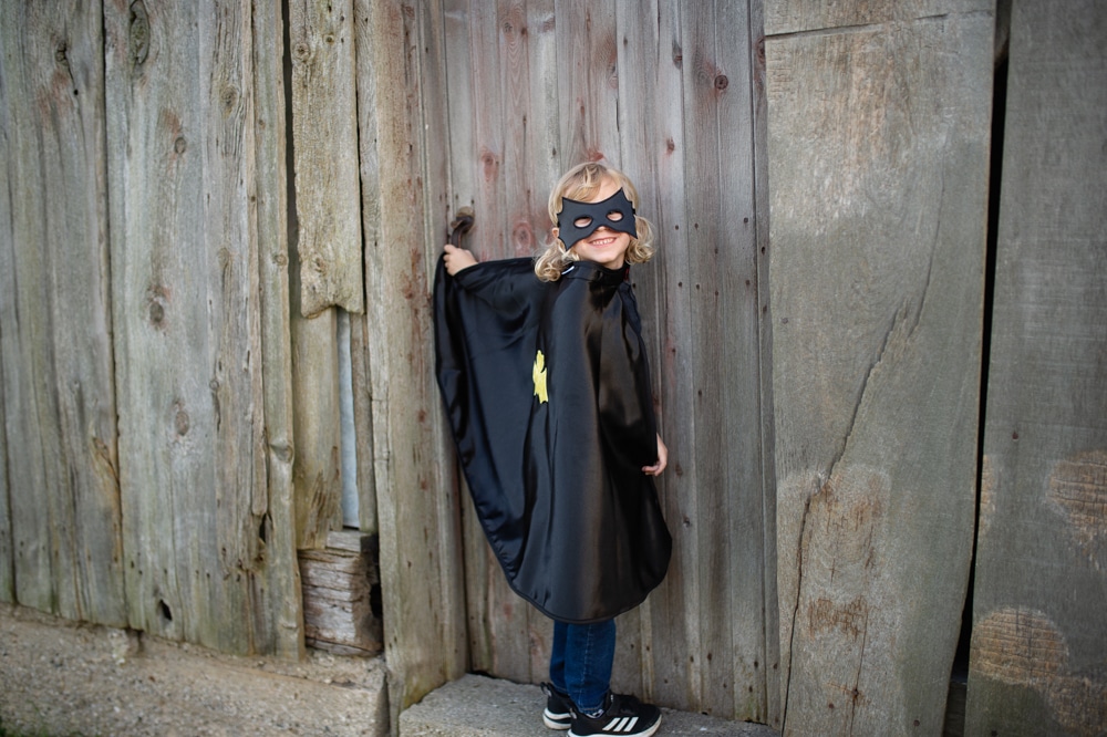 Great Pretenders Reversible Spider & Bat Cape with Mask - Size 4-6