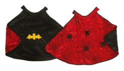 Great Pretenders Reversible Spider & Bat Cape with Mask - Size 4-6