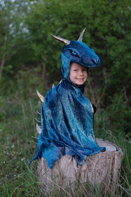 Great Pretenders Teal & Gold Starry Night Dragon - Size 5-6