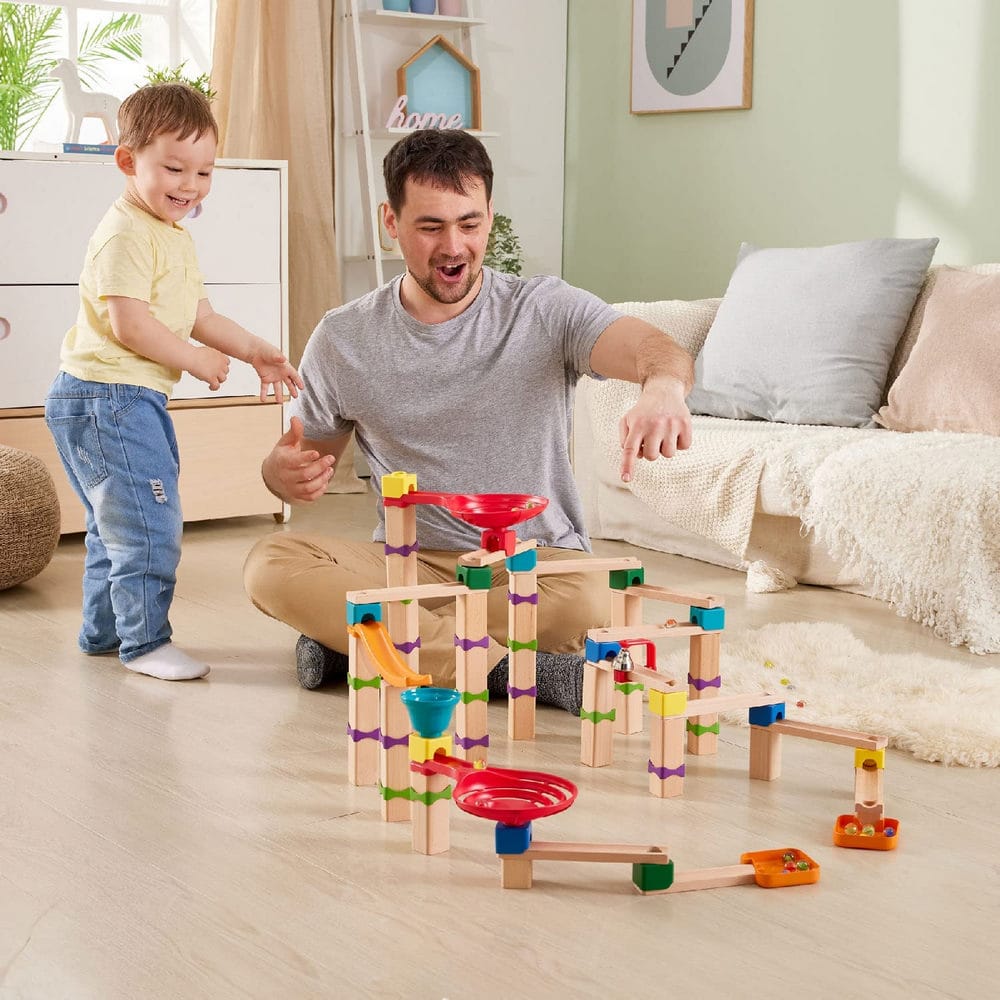 Hape Tricks and Twists Marble Track 129 Pieces - Image 2