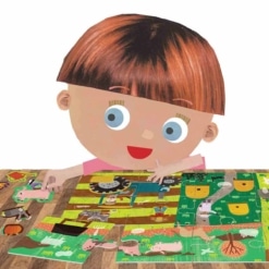 Headu Puzzle + Stickers The Farm